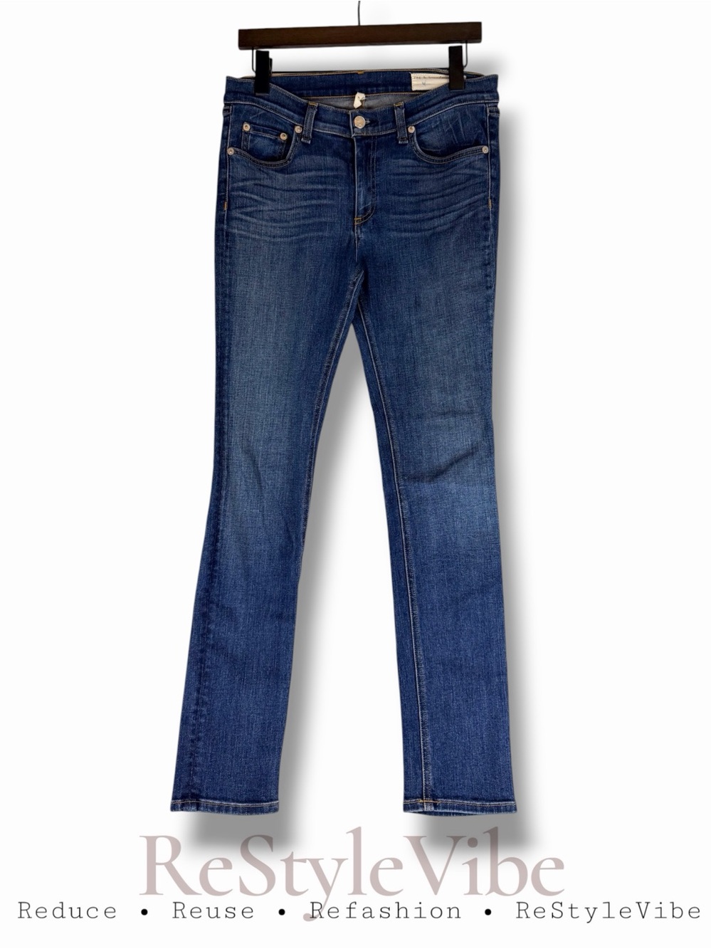 RAG & BONE Women’s Size 30 Denim Jeans Skinny Fit Mid Rise Stretch Style